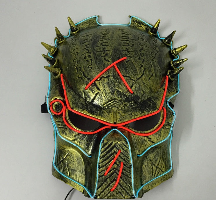 Stew Shystie Glowing Mask LED Light Up Party Mask With Constant Light Modes For Parties And Cosplay Performances