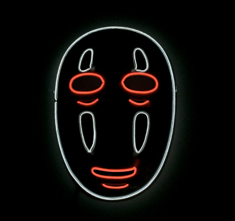 Stew Shystie Glowing Mask LED Light Up Party Mask With Constant Light Modes For Parties And Cosplay Performances