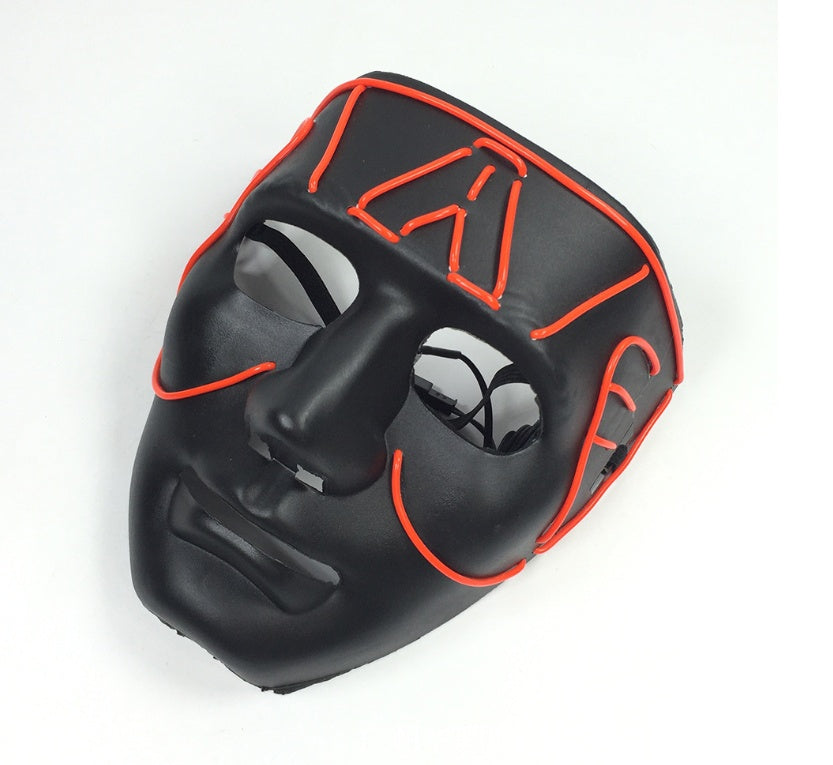 Stew Shystie Glowing Mask LED Light Up Party Mask With Constant Light Modes For Parties And Cosplay Performances