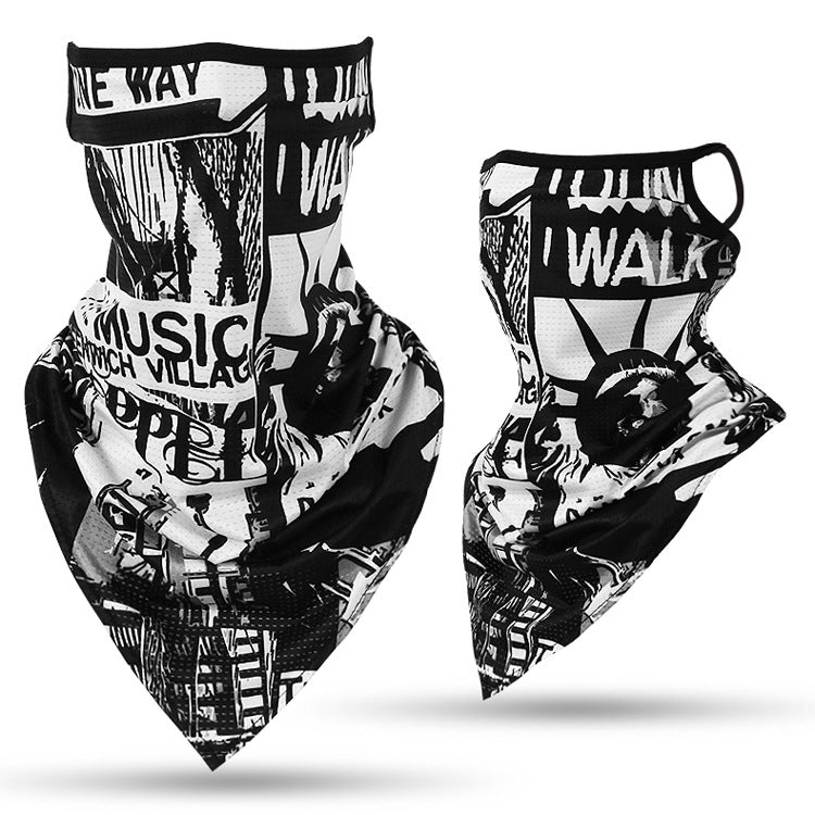 Stew Shysties Multifunctional Face Mask Ice Silk Mesh Triangle Scarf