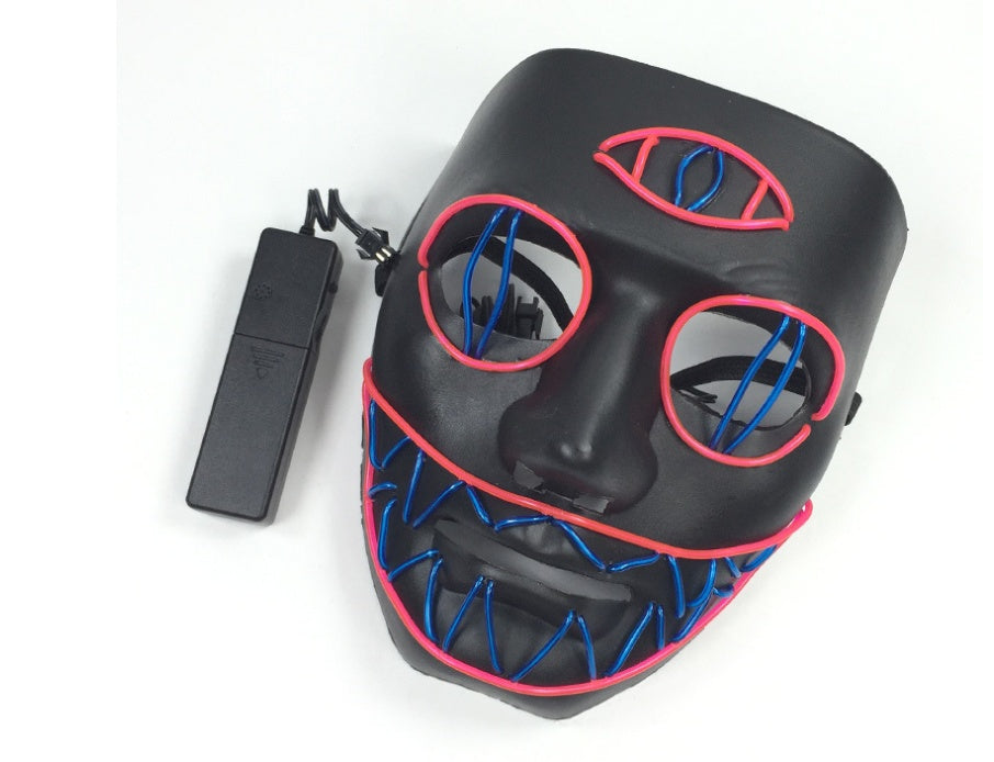 Stew Shystie Glowing Mask LED Light Up Party Mask With Constant Light Modes For Parties And Cosplay Performances