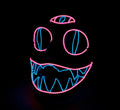Stew Shystie Glowing Mask LED Light Up Party Mask With Constant Light Modes For Parties And Cosplay Performances