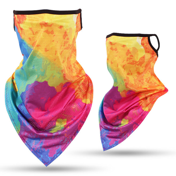 Stew Shysties Multifunctional Face Mask Ice Silk Mesh Triangle Scarf