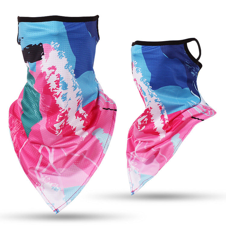 Stew Shysties Multifunctional Face Mask Ice Silk Mesh Triangle Scarf