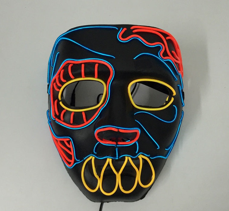 Stew Shystie Glowing Mask LED Light Up Party Mask With Constant Light Modes For Parties And Cosplay Performances